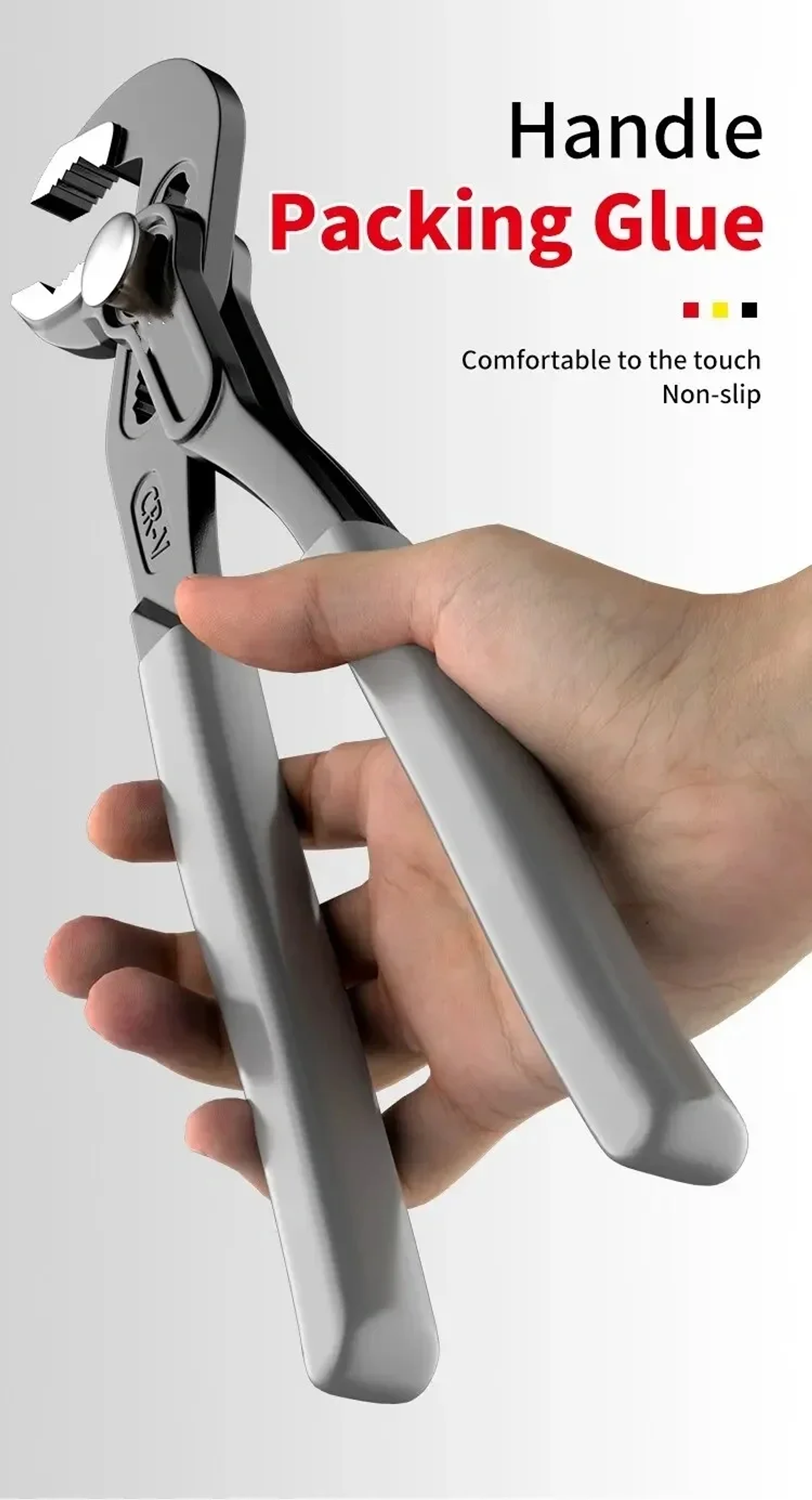 Quick-Release Water Pump Pliers | Adjustable V-Jaw Plumbing Wrench 25