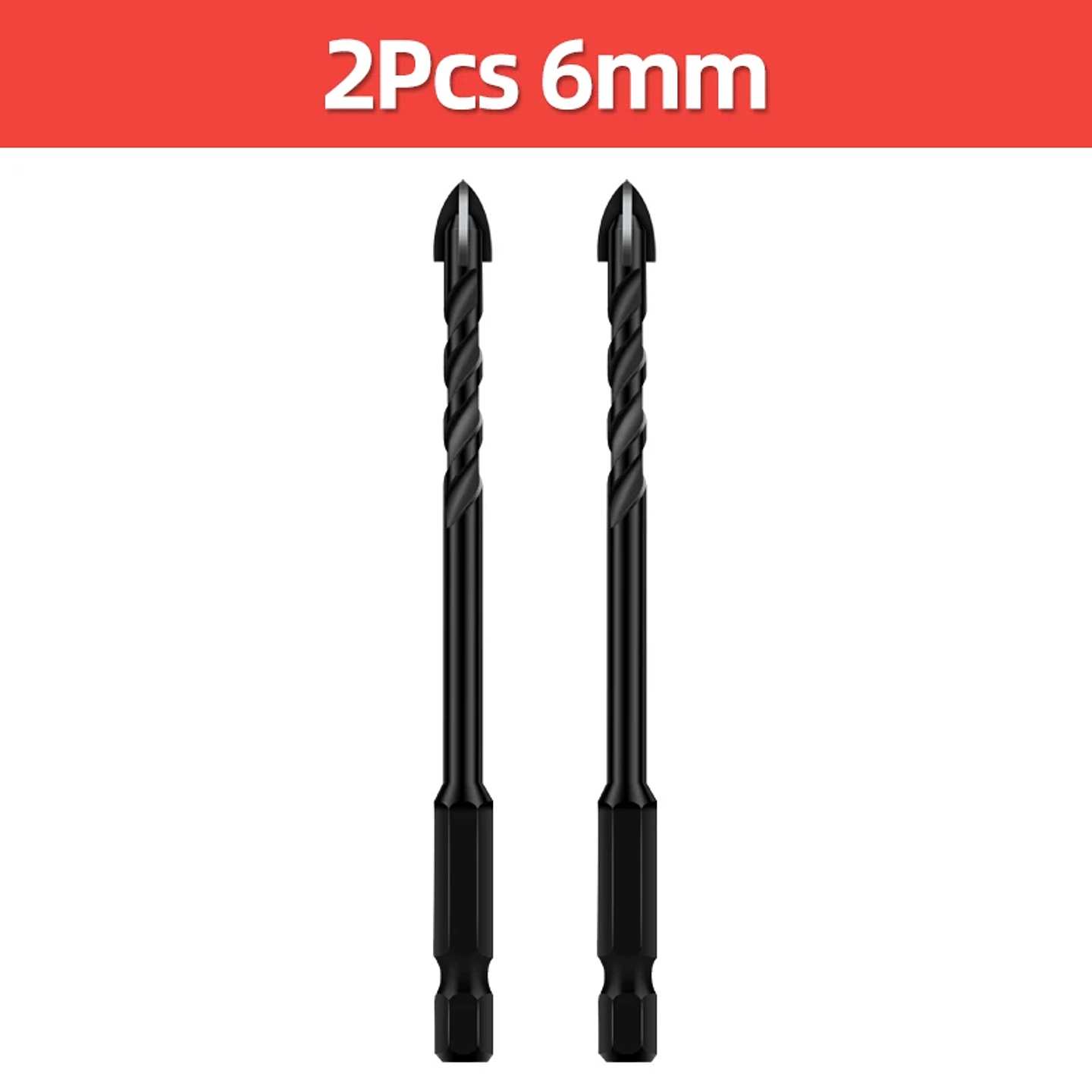 Hex Drill Bit Set for Tile, Glass, and Concrete 22