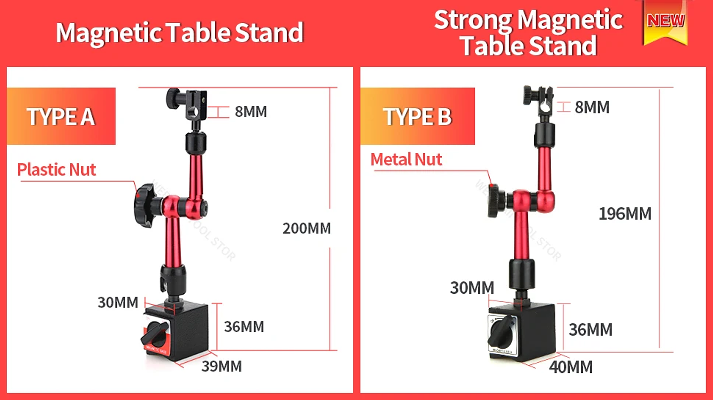 Magnetic Dial Indicator Holder and Precision Bore Gauge Stand 17