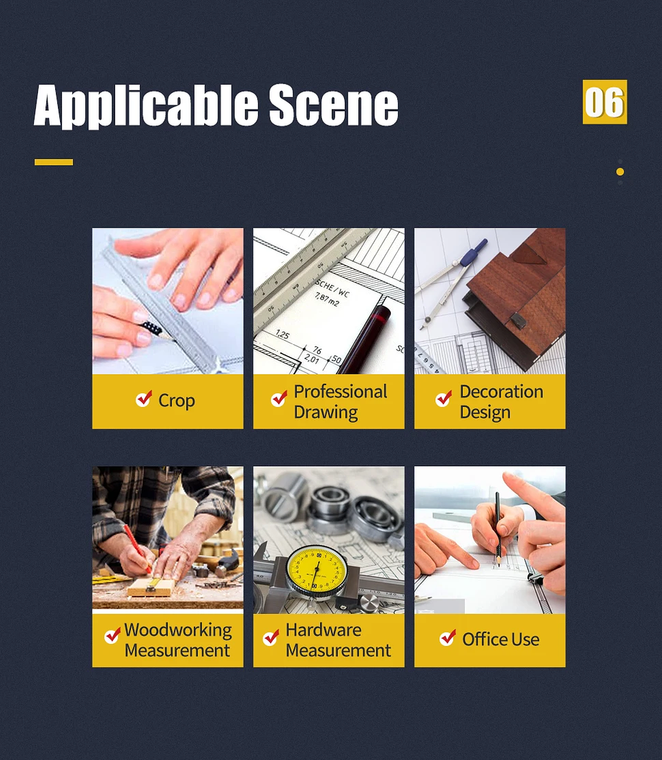 7-Inch Aluminium Alloy Triangle Ruler | Professional Woodworking Square Tool 21