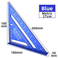 7-Inch Aluminium Alloy Triangle Ruler | Professional Woodworking Square Tool - thumbnail 27