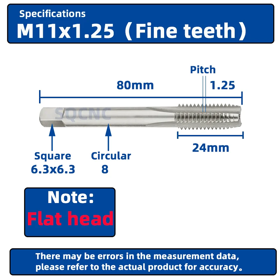 Right Hand Machine Plug Tap | High-Speed HSS Metric Screw Thread Tool 29
