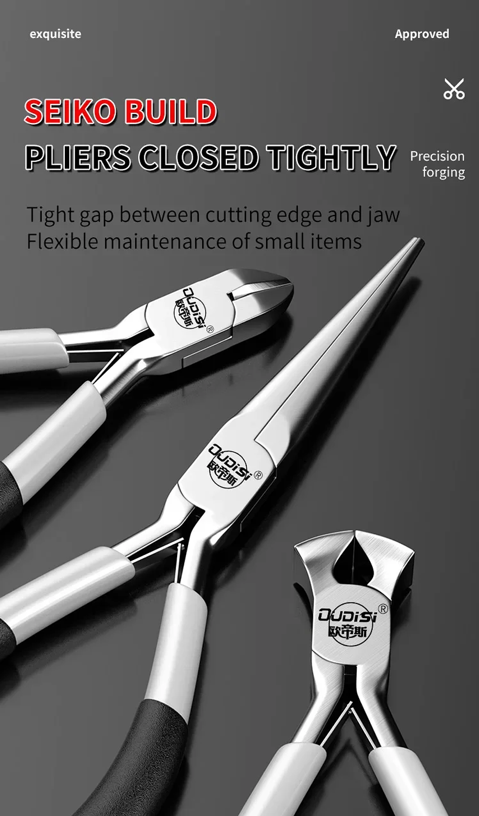 5-Inch Precision Jewelry Pliers | Mini Chrome Vanadium Multifunctional Hand Tools 21