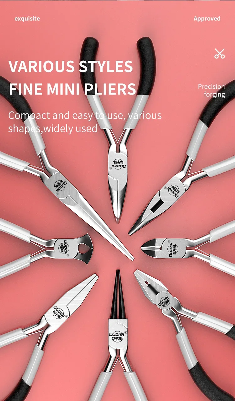 5-Inch Precision Jewelry Pliers | Mini Chrome Vanadium Multifunctional Hand Tools 22