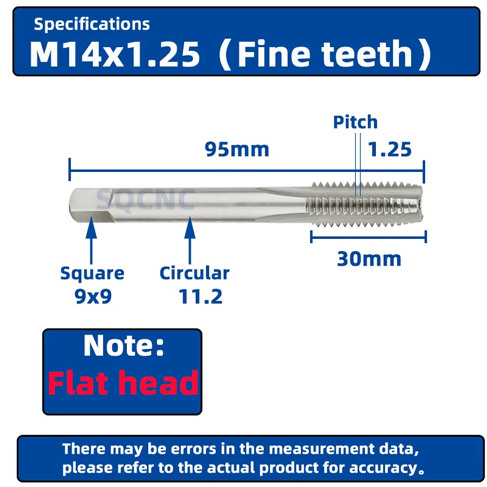 Right Hand Machine Plug Tap | High-Speed HSS Metric Screw Thread Tool 36