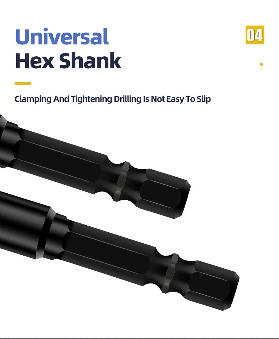 Hex Drill Bit Set for Tile, Glass, and Concrete 43