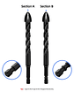 Hex Drill Bit Set for Tile, Glass, and Concrete - thumbnail 46