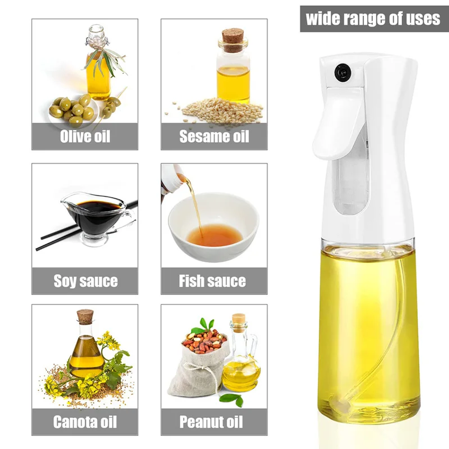 Premium Kitchen Oil Sprayer | 200ml/300ml/500ml Oil Mister for Air Fryer, BBQ & Cooking 31