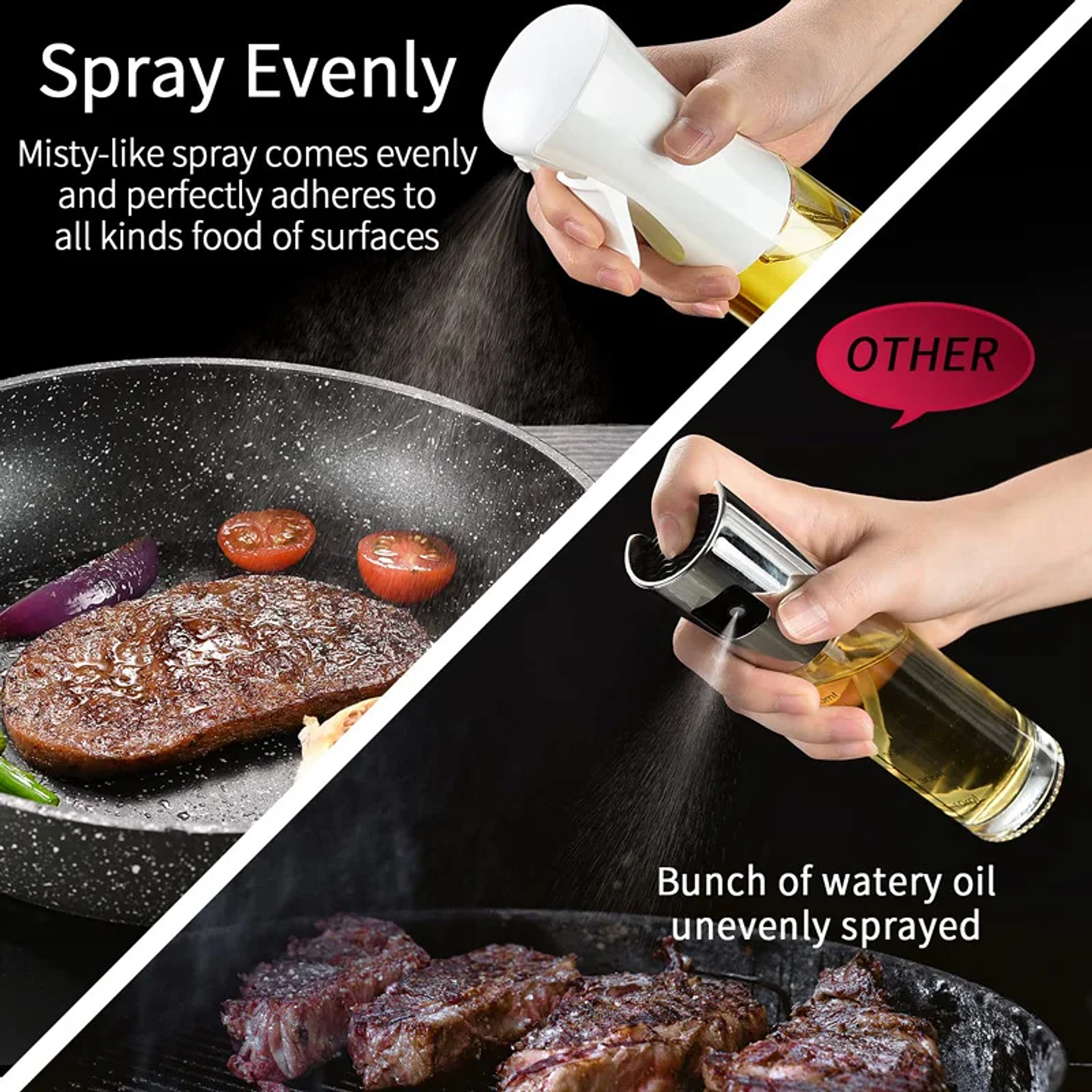 Premium Kitchen Oil Sprayer | 200ml/300ml/500ml Oil Mister for Air Fryer, BBQ & Cooking 34