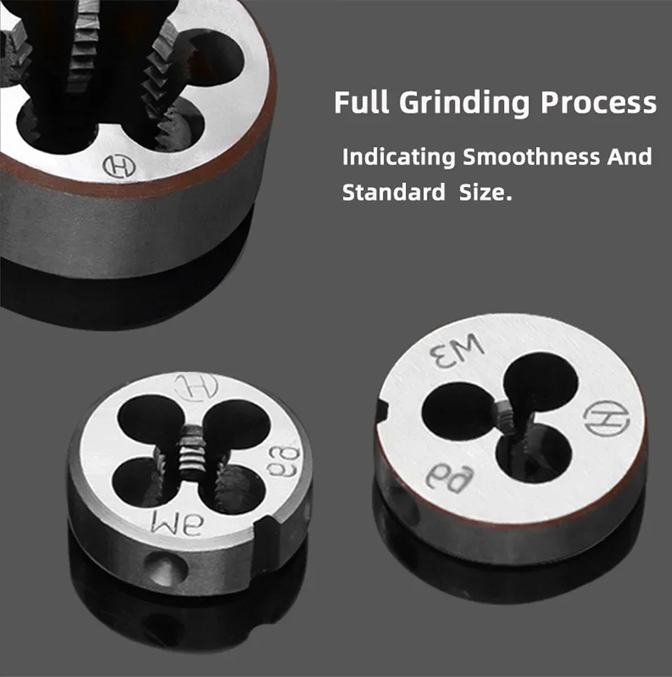 ExactBit Right Hand Metric Thread Die | High-Strength M1-M16 Metal Thread Tool 67