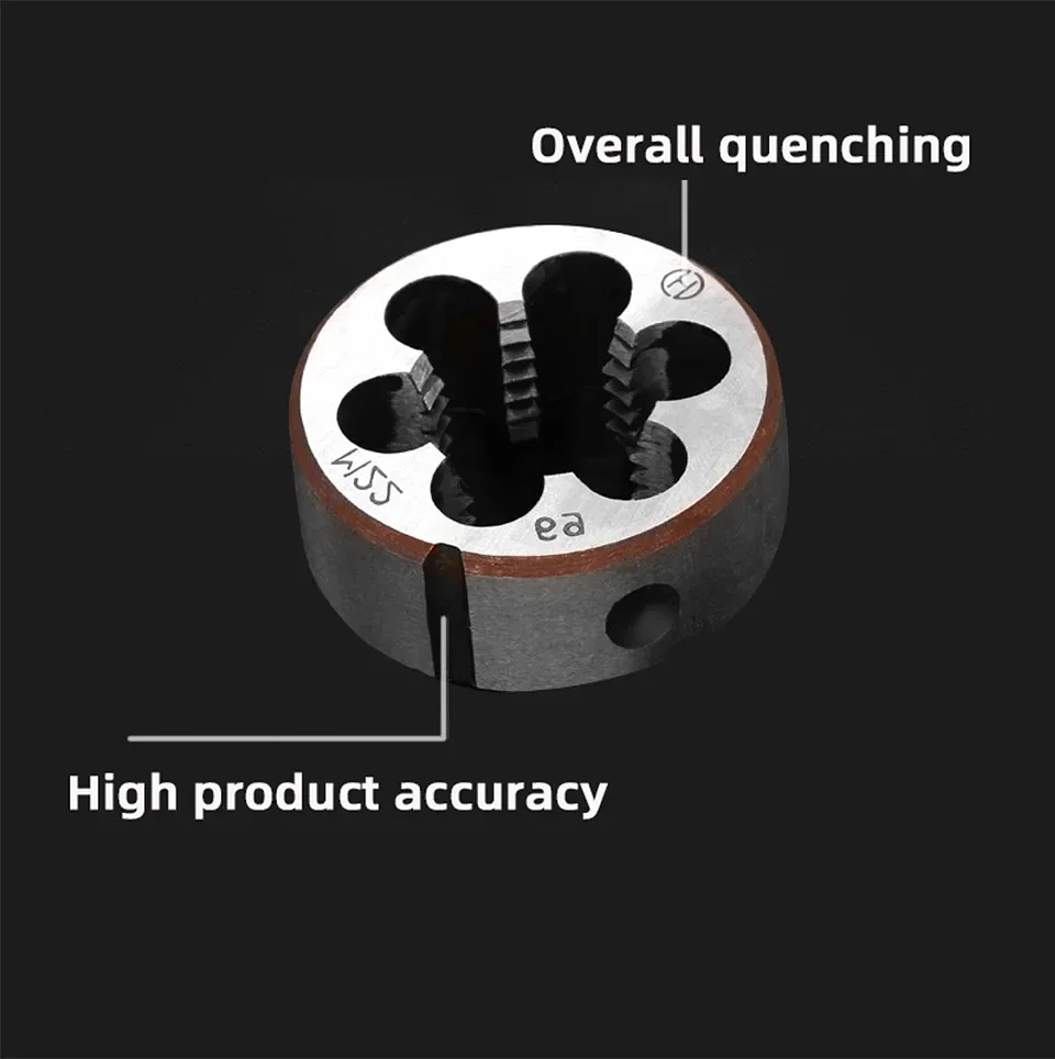 ExactBit Right Hand Metric Thread Die | High-Strength M1-M16 Metal Thread Tool 69