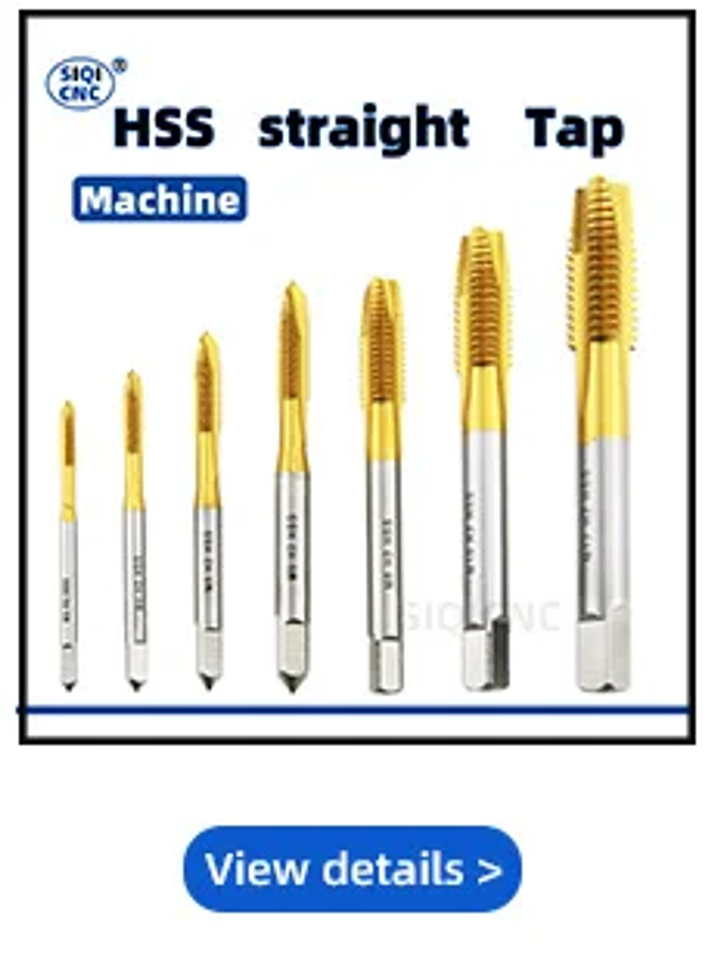 Right Hand Machine Plug Tap | High-Speed HSS Metric Screw Thread Tool 66