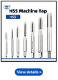 Right Hand Machine Plug Tap | High-Speed HSS Metric Screw Thread Tool - thumbnail 68
