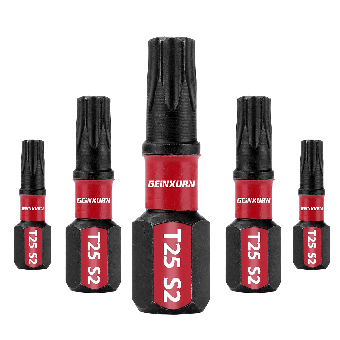 Impact Tough T25 Torx Driver Bits | 1-Inch Magnetic S2 Alloy Steel Impact Bit Set 1