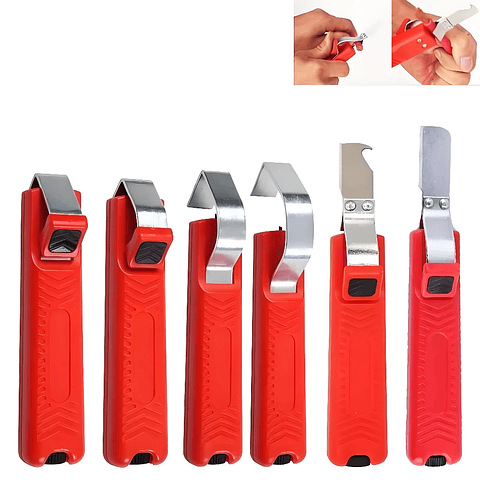 Professional Adjustable Cable Stripper Knife | Precision Hand Tool for 4-50mm PVC, Silicone & PTFE Cables