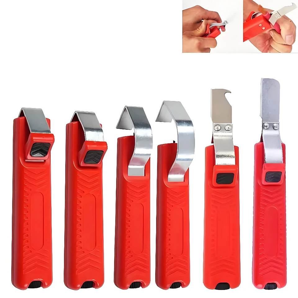 Professional Adjustable Cable Stripper Knife | Precision Hand Tool for 4-50mm PVC, Silicone & PTFE Cables 1