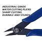 Precision Electronic Diagonal Pliers | 170 Side Cutting Nippers for 3D Printing, Jewelry & Electronics - thumbnail 2