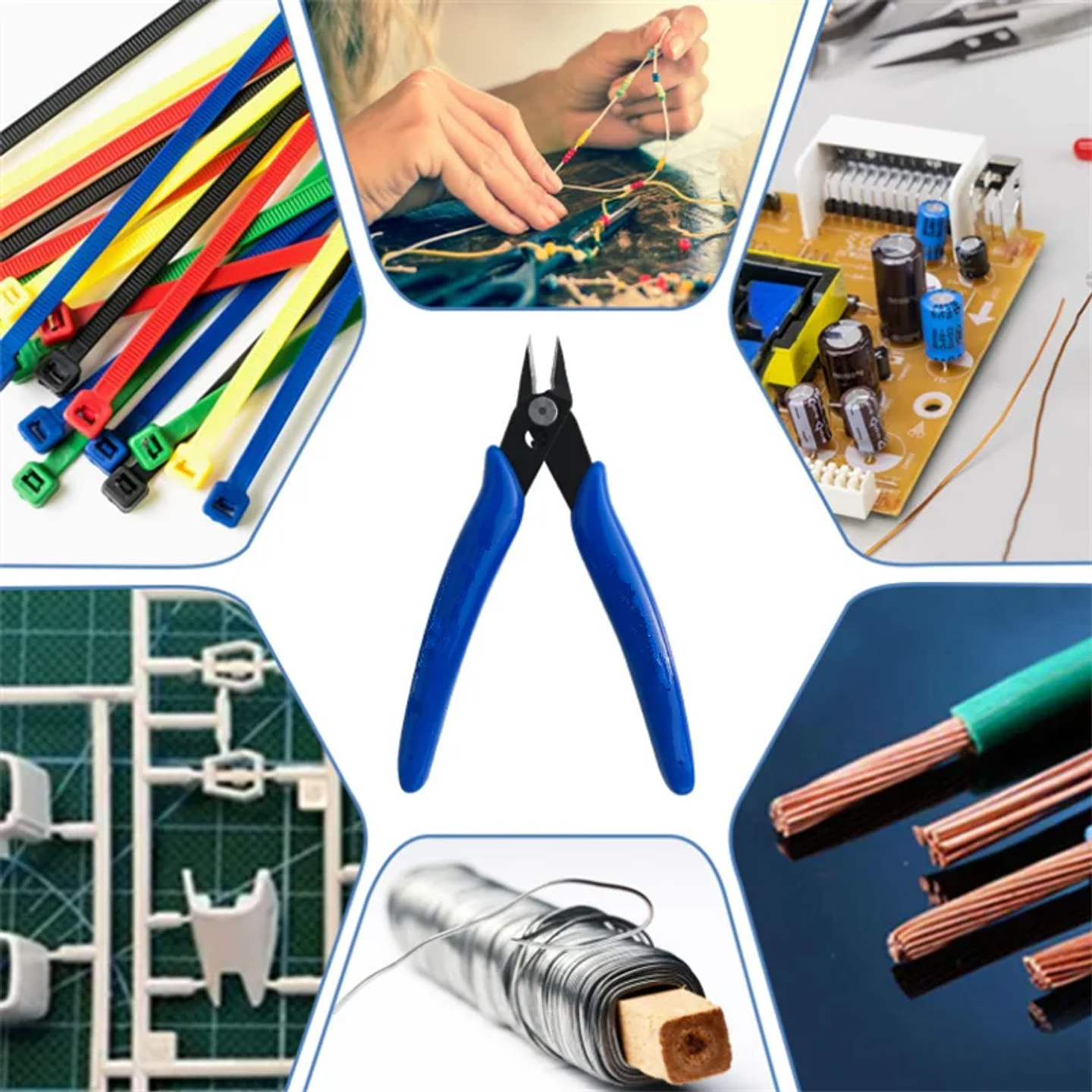 Precision Electronic Diagonal Pliers | 170 Side Cutting Nippers for 3D Printing, Jewelry & Electronics 4