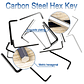 L-Shaped Hex Key Allen Wrench Set | Carbon Steel 0.9mm–8mm Double-End Hexagon Tool - thumbnail 2