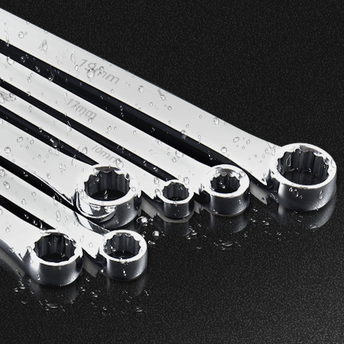 Extra Long Box End Wrench Set | Metric Aviation Spanner | Chrome Vanadium Steel 8mm–19mm 3