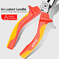 Insulated Pliers Series | 1000V High-Voltage Resistant Combination, Diagonal & Needle Nose Pliers | Professional Electrician Tools - thumbnail 3