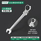 180° Flex-Head Ratchet Wrench | 72-Tooth CR-V Steel Gear | Professional Metric Combination Spanner - thumbnail 7