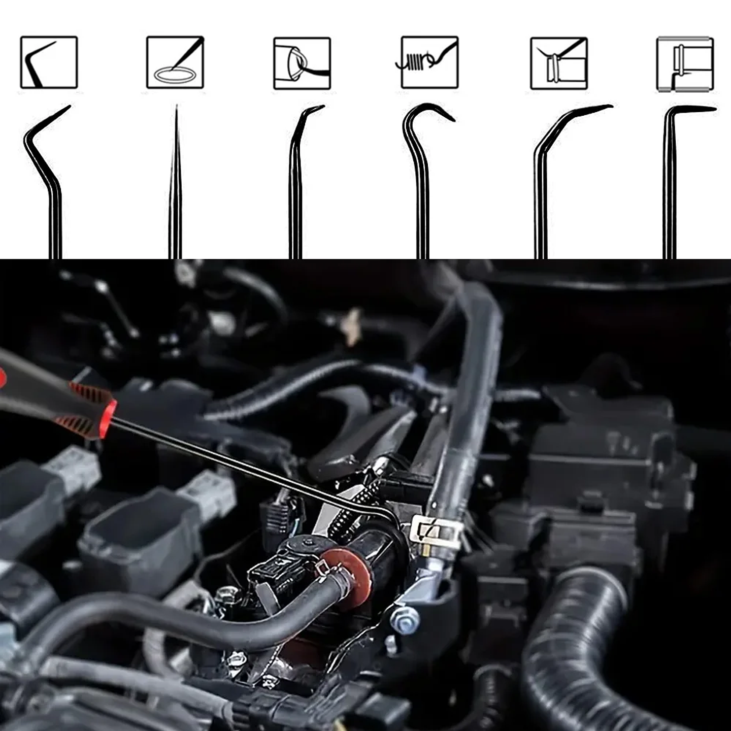 Baisibei Precision Pick & Hook Set | O-Ring & Oil Seal Remover 3
