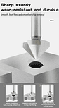 High-Speed Steel 90-Degree Chamfer Drill Bit | Straight Shank 1/3 Flute Countersink & Deburring Tool - thumbnail 12