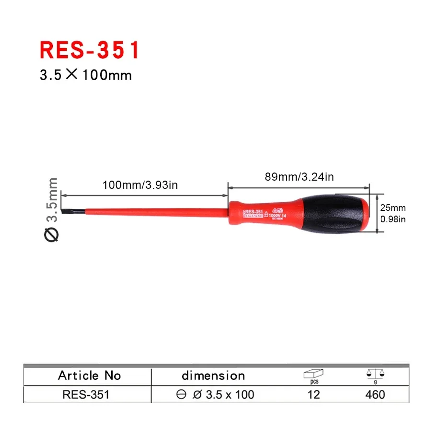 1000V VDE Insulated Screwdriver | Professional Electrician Repair Tool | Slotted & Phillips PH2 11