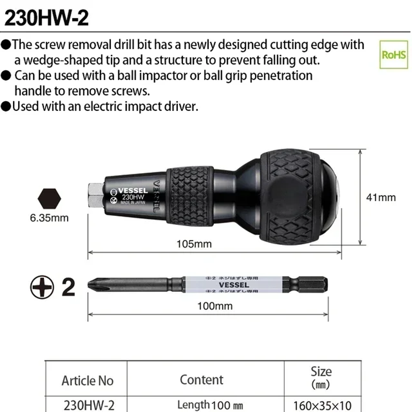 Ball Grip Impact Screwdriver Set | Interchangeable High-Torque Driver with 12° Rotation Function 10
