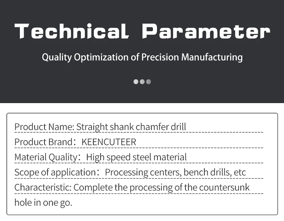 High-Speed Steel 90-Degree Chamfer Drill Bit | Straight Shank 1/3 Flute Countersink & Deburring Tool 13