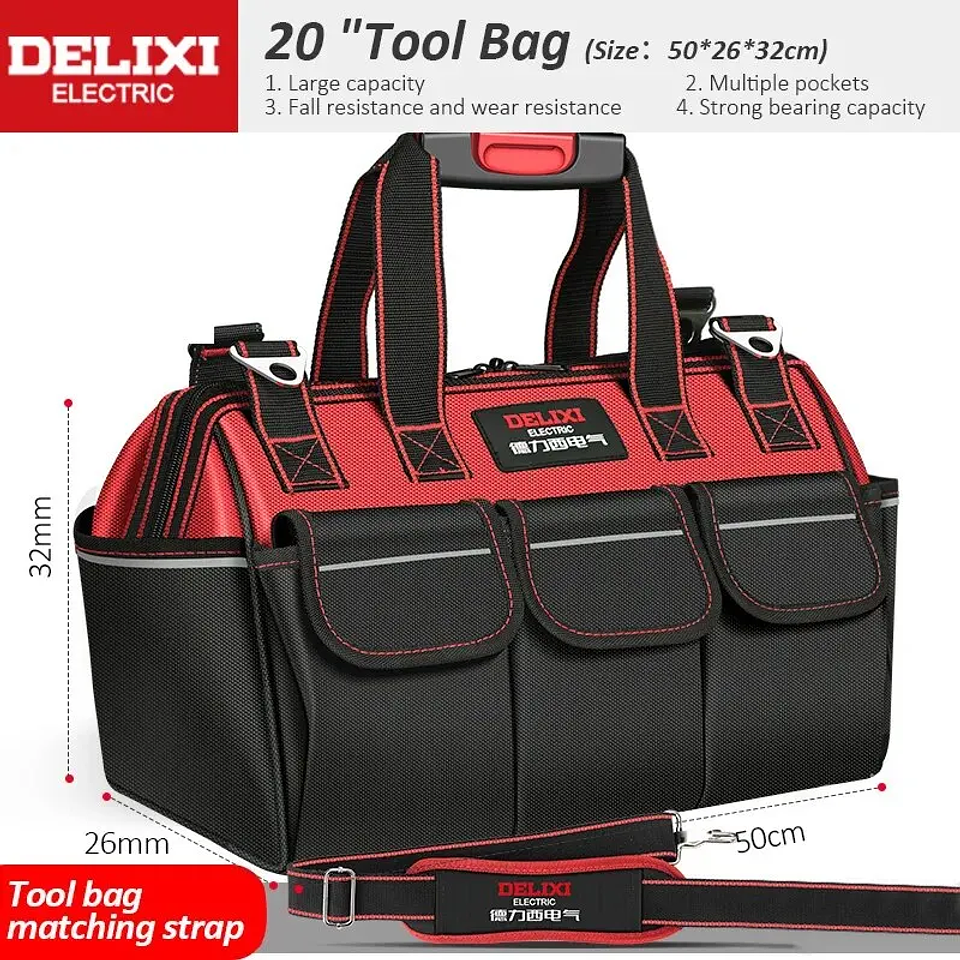 Heavy-Duty Tool Bag | Waterproof Multi-Pocket Organizer for Electricians & Mechanics 7