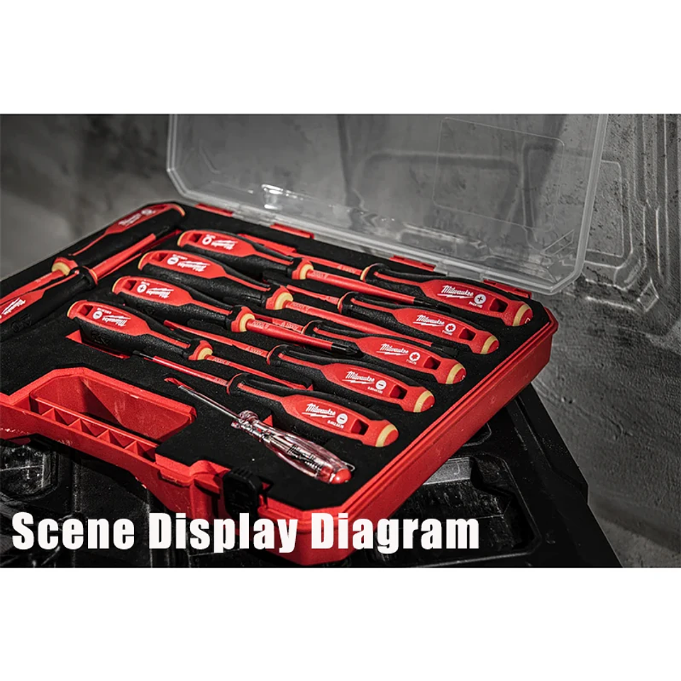 Insulated Screwdriver Series | PH/Slotted 1000V Certified Hand Tools | Industrial-Grade Three-Contact Rubber Grip 6