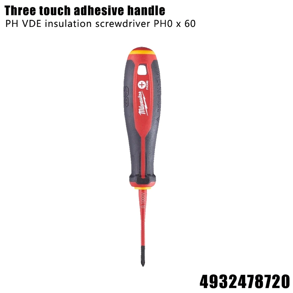 Insulated Screwdriver Series | PH/Slotted 1000V Certified Hand Tools | Industrial-Grade Three-Contact Rubber Grip 7