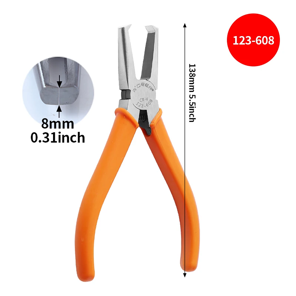 Precision Plastic Cutting Pliers | Professional Flush Cut Nippers with CR-V Steel & Return Spring 8