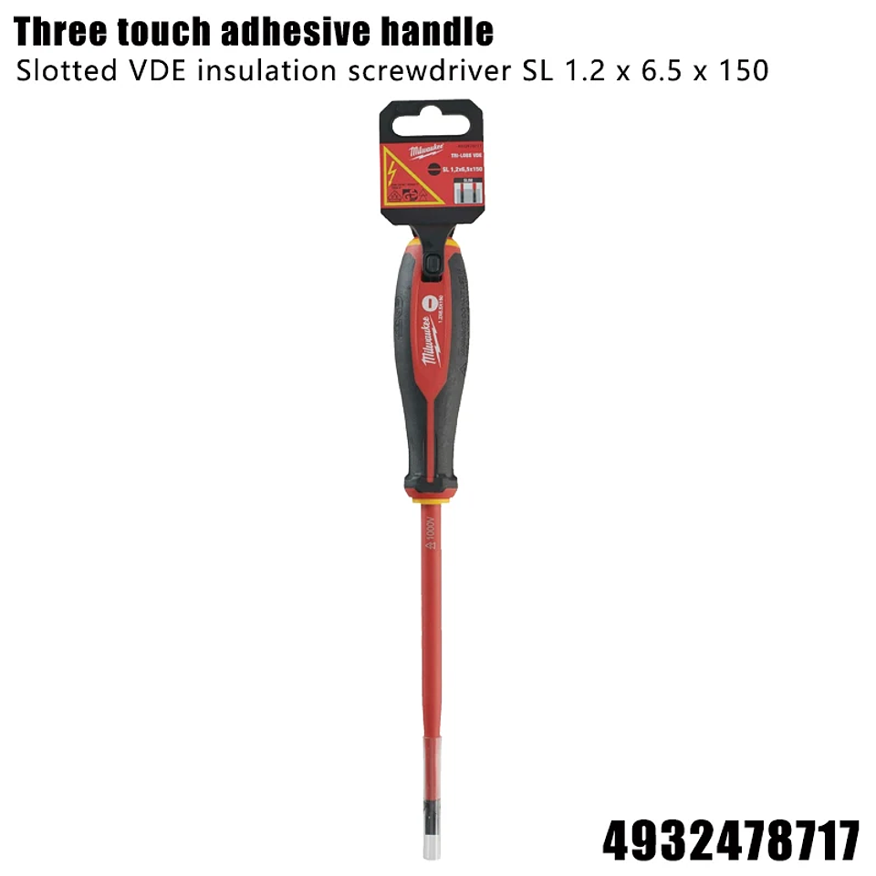 Insulated Screwdriver Series | PH/Slotted 1000V Certified Hand Tools | Industrial-Grade Three-Contact Rubber Grip 8