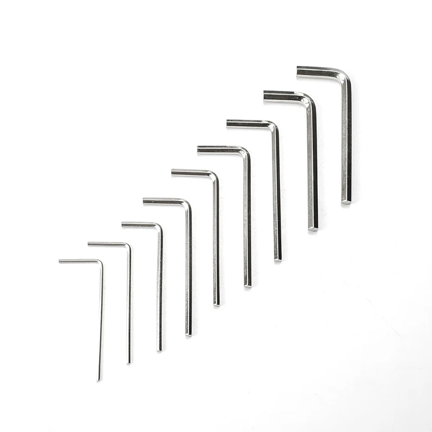 L-Shaped Hex Key Allen Wrench Set | Carbon Steel 0.9mm–8mm Double-End Hexagon Tool 7