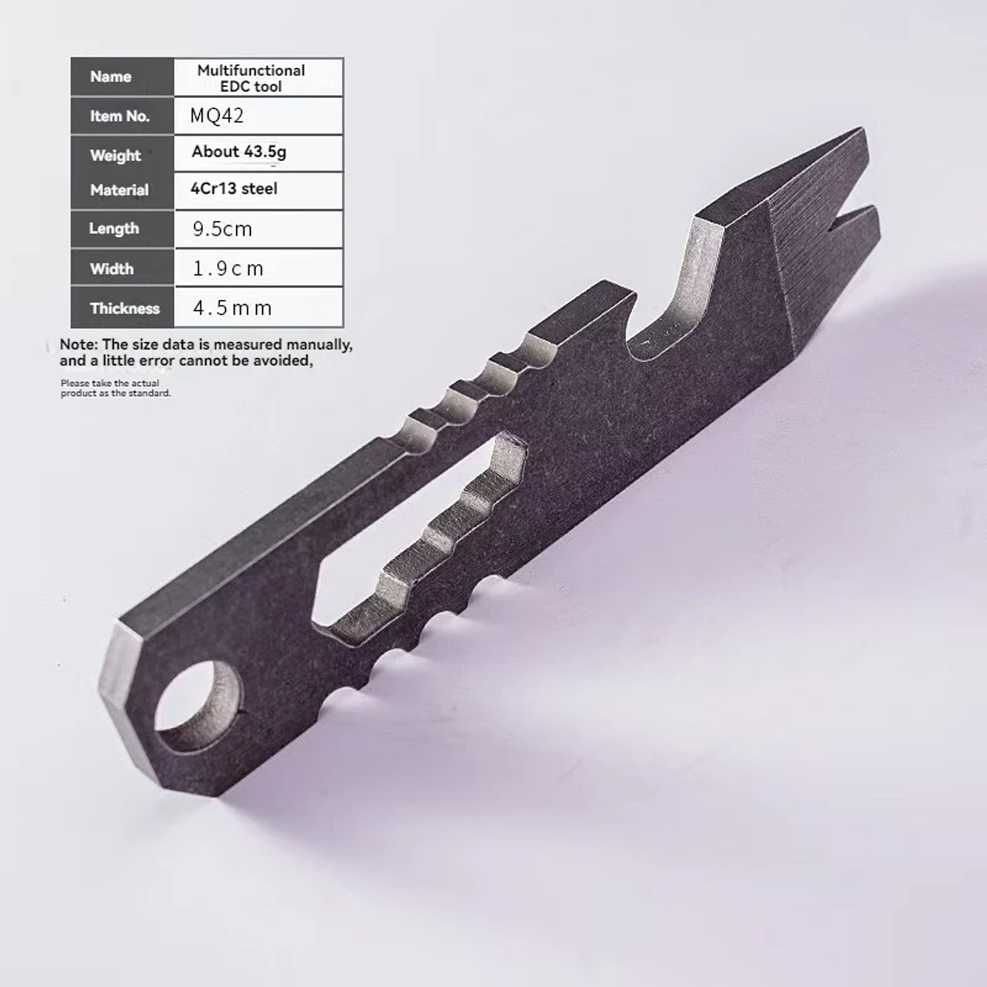 Steel EDC Multi-Tool | Heavy-Duty Pry Bar, Screwdriver & Bottle Opener | Portable Outdoor Survival Gear 6