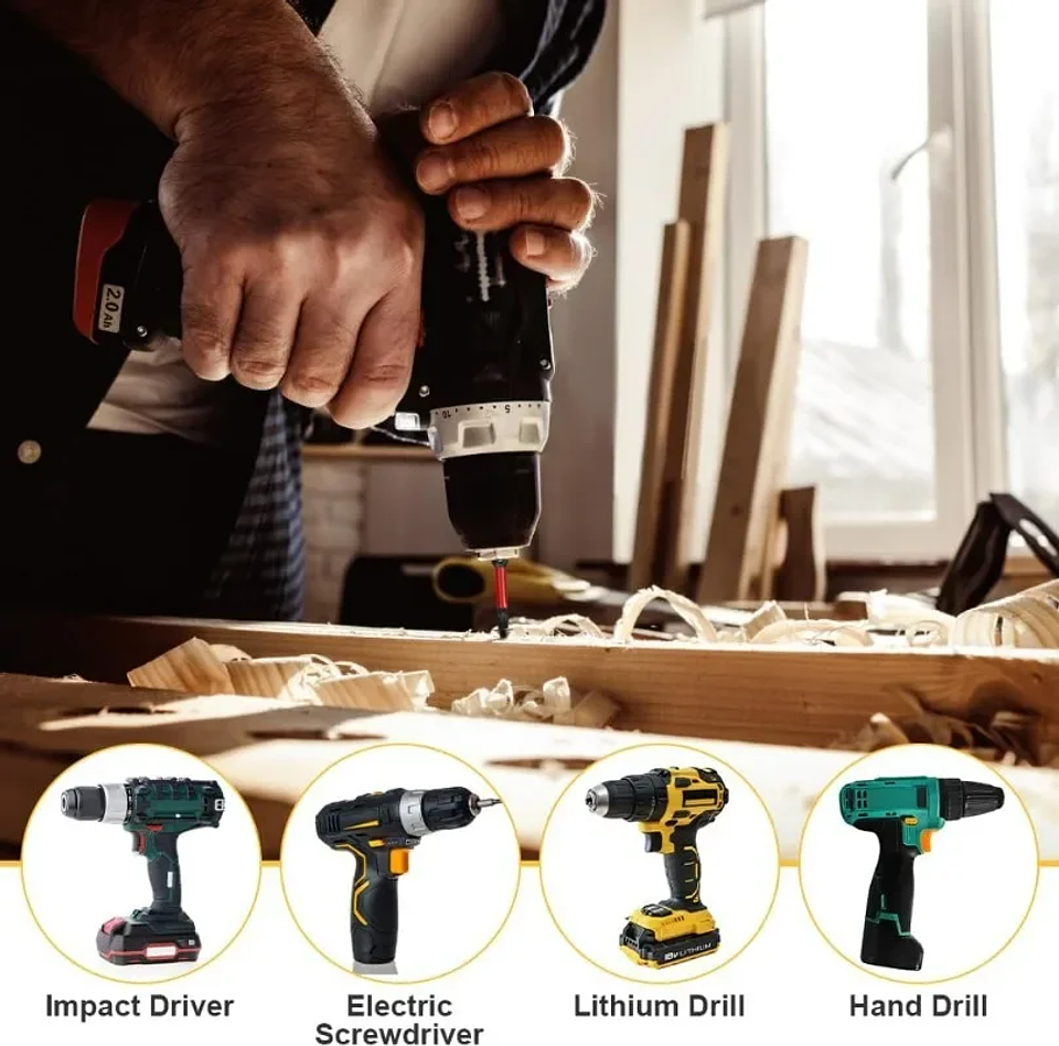 S2 Steel Slotted Impact Driver Bits | SL3–SL7 Magnetic Flat-Head Screwdriver Bit Set | High-Torque Precision Tips 4