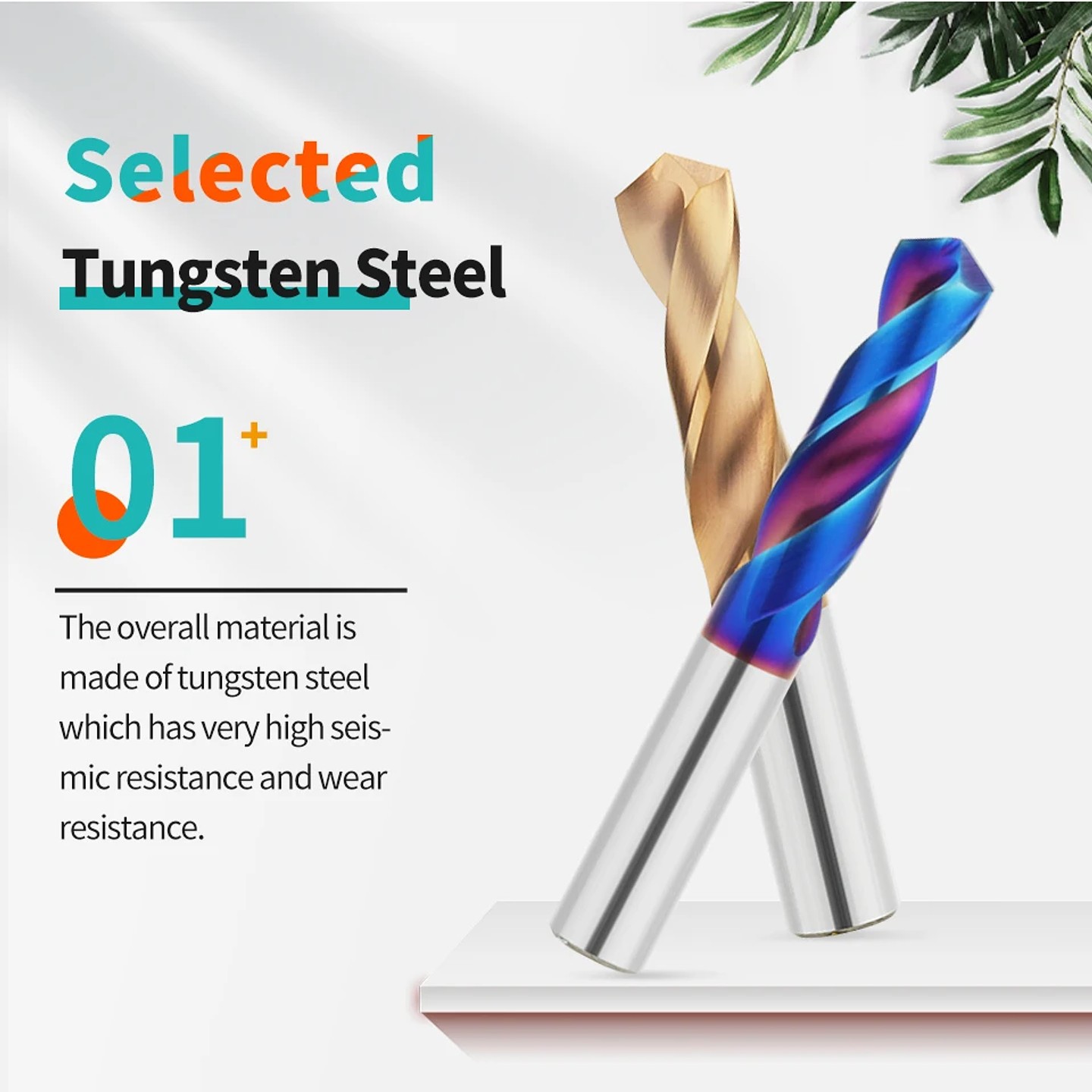 Solid Carbide Twist Drill Bit | Tungsten Steel Drills for CNC Lathe & Metalworking | HRC45/55/65 | 0.5mm–20.0mm 5