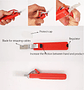 Professional Adjustable Cable Stripper Knife | Precision Hand Tool for 4-50mm PVC, Silicone & PTFE Cables - thumbnail 12