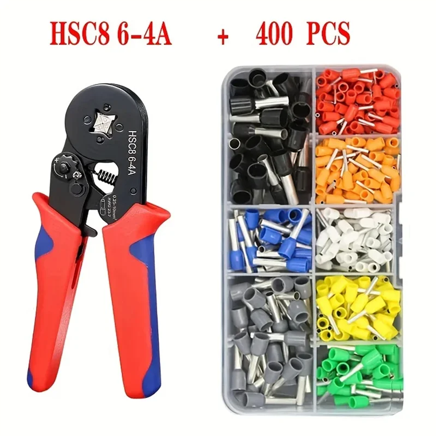 HSC8 6-4 Ferrule Crimper | 0.25-10mm² Self-Adjusting Plier 5