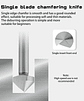 High-Speed Steel 90-Degree Chamfer Drill Bit | Straight Shank 1/3 Flute Countersink & Deburring Tool - thumbnail 16