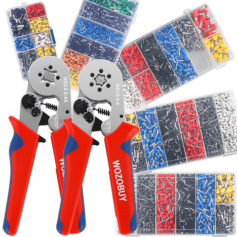 WOZOBUY Ferrule Crimping Tool | HSC8 6-4/6-6 Wire End Plier