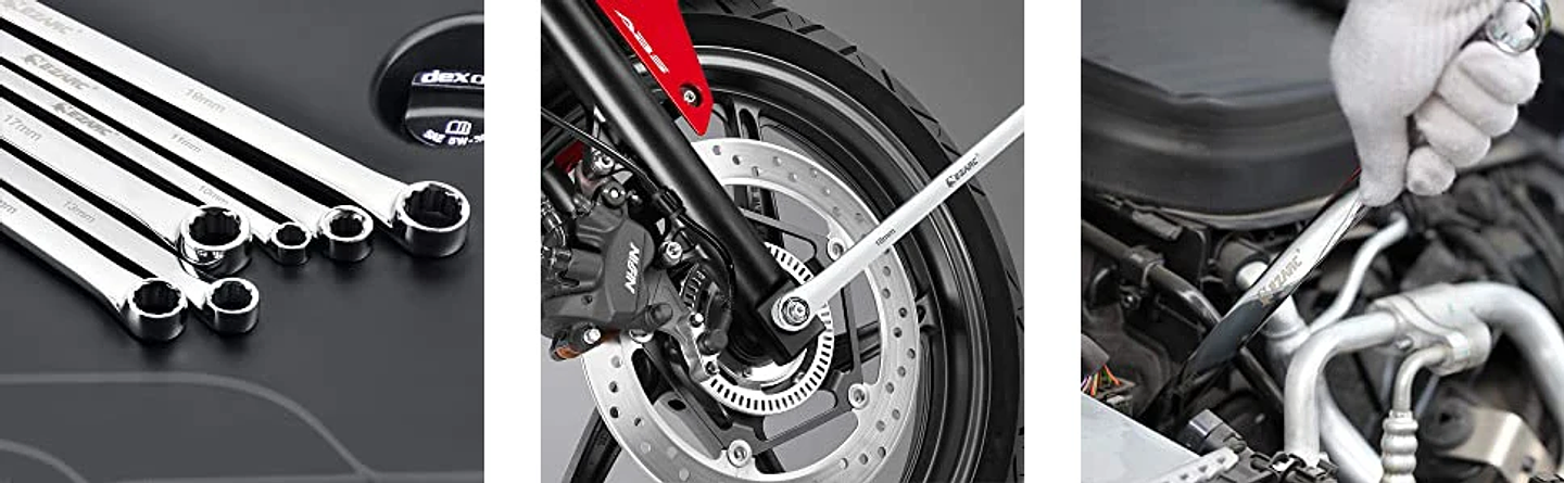 Extra Long Box End Wrench Set | Metric Aviation Spanner | Chrome Vanadium Steel 8mm–19mm 16