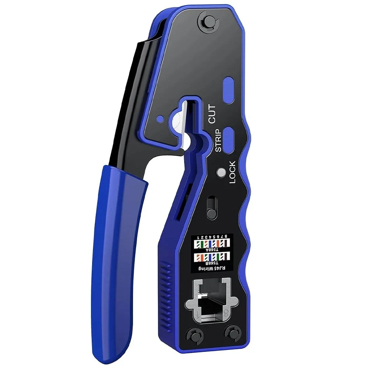 Crimping Tool Kit | Pass Through Network Ethernet Crimper with Connectors, Boots & Tester for Cat5e/Cat6 UTP 8