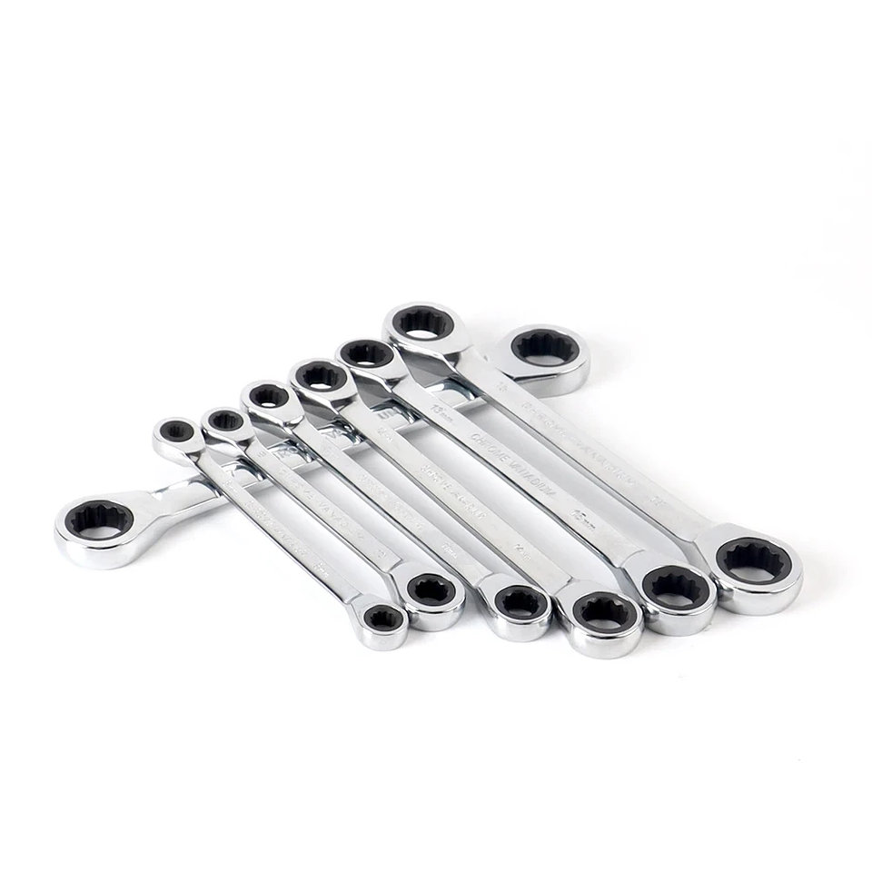 Double Ratchet Wrench | 72-Tooth Chrome Vanadium Spanner 1
