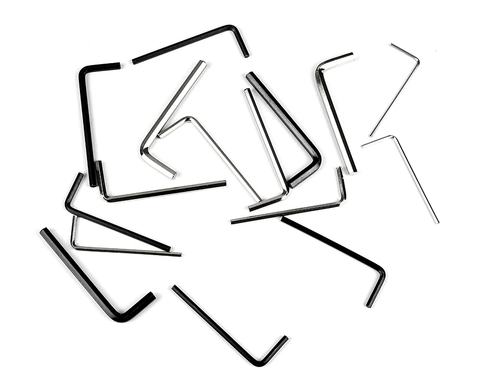 L-Shaped Hex Key Allen Wrench Set | Carbon Steel 0.9mm–8mm Double-End Hexagon Tool 12