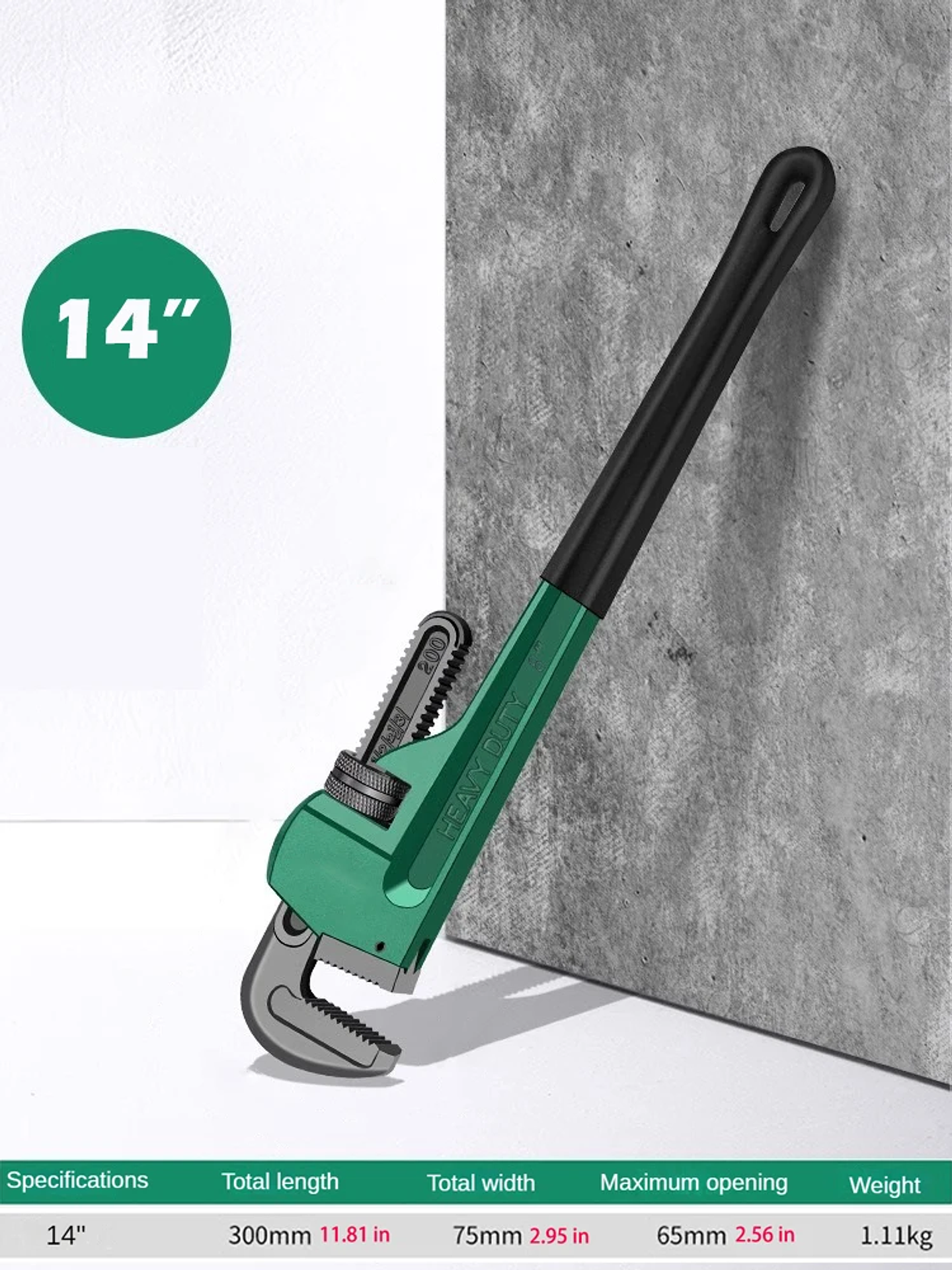 Heavy Duty Pipe Wrench | Industrial Plumbing Pliers 10