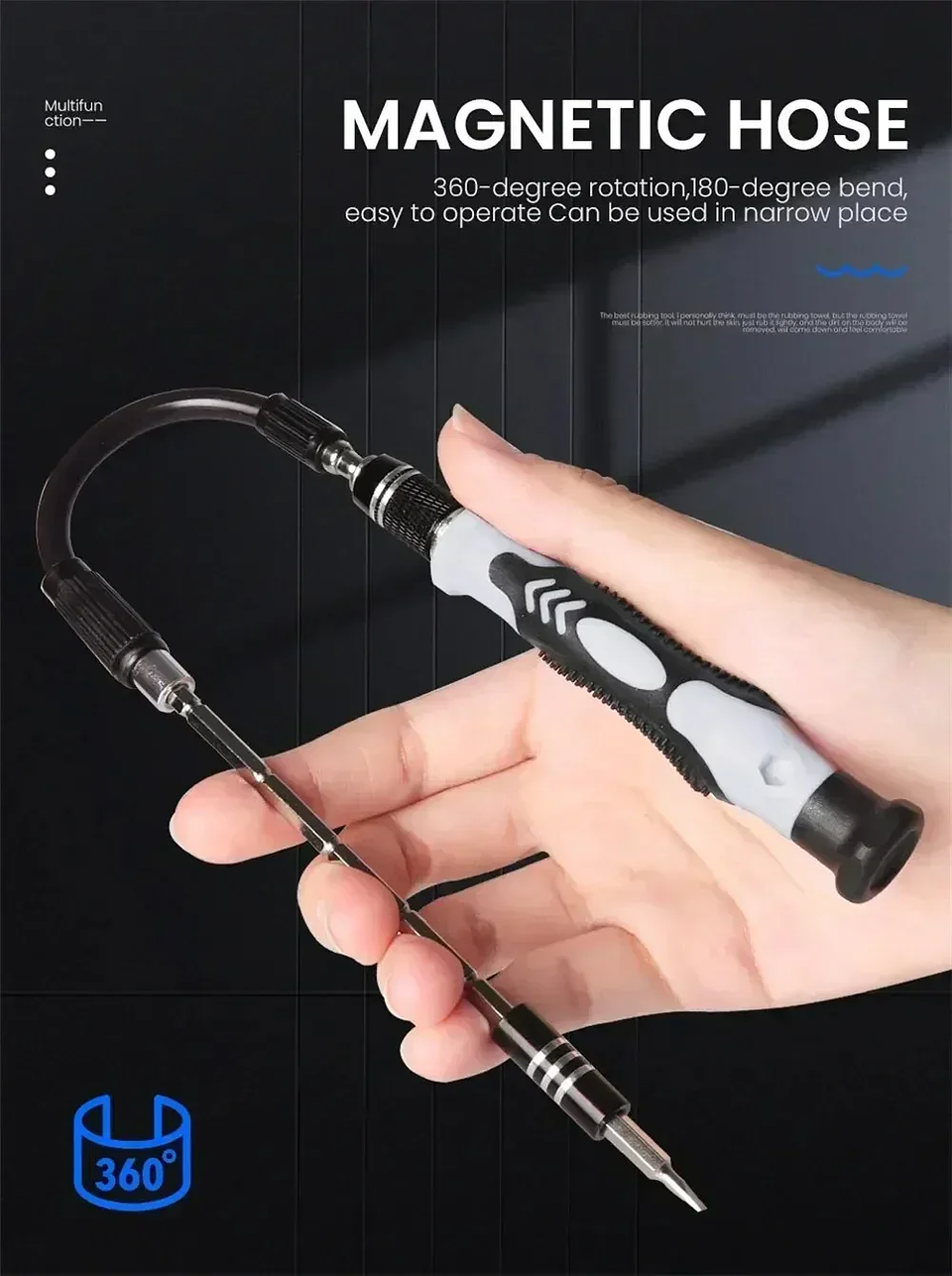 115-in-1 Precision Screwdriver Set | Professional Multi-Bit Tool Kit for PC, Mobile Phone & Electronics Repair 19